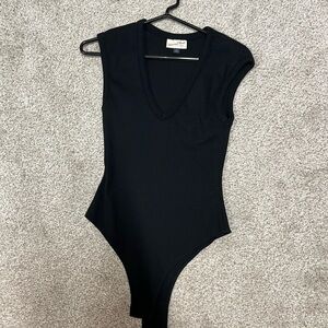 Black Sleeveless Bodysuit